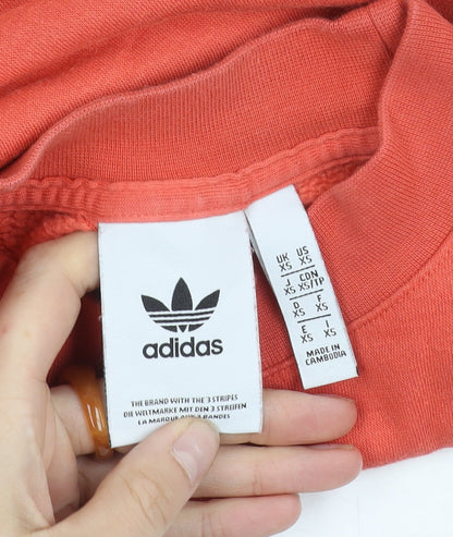 Mens UK Size XS adidas Orange Pullover Sweatshirt