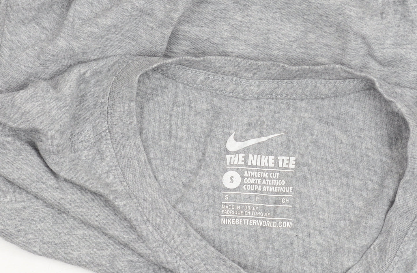 Mens UK Size S Nike Grey Gym & Training Running & Jogging Football Casual T-Shir
