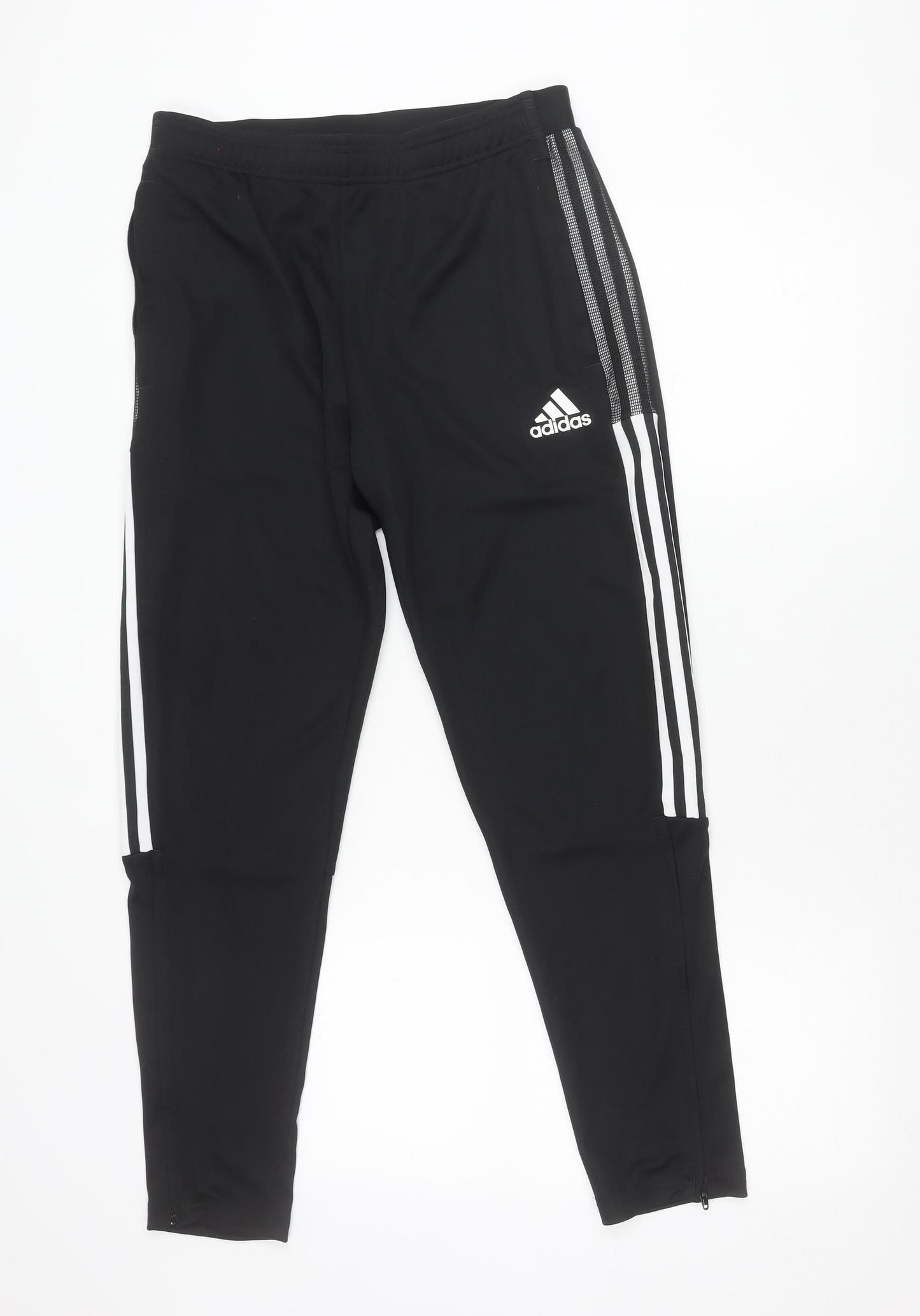 adidas Men’s Black M Slim Fit Tapered Track Pants