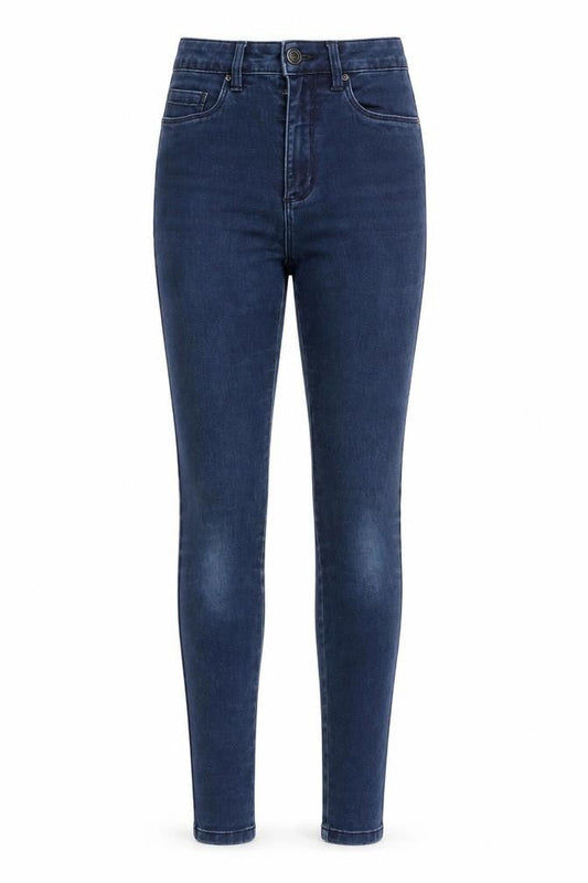 Front view of Only Women’s Blue Skinny Jeans S 32 Mid Rise Stretch Denim