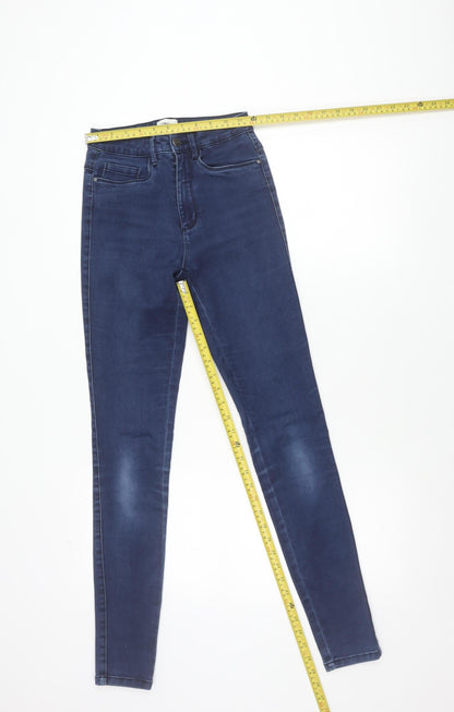 ONLY Women’s Blue Skinny Jeans S 32 Mid Rise Stretch Denim