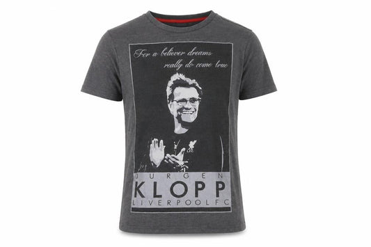 LFC Mens Grey XS Jurgen Klopp Graphic Football T-Shirt