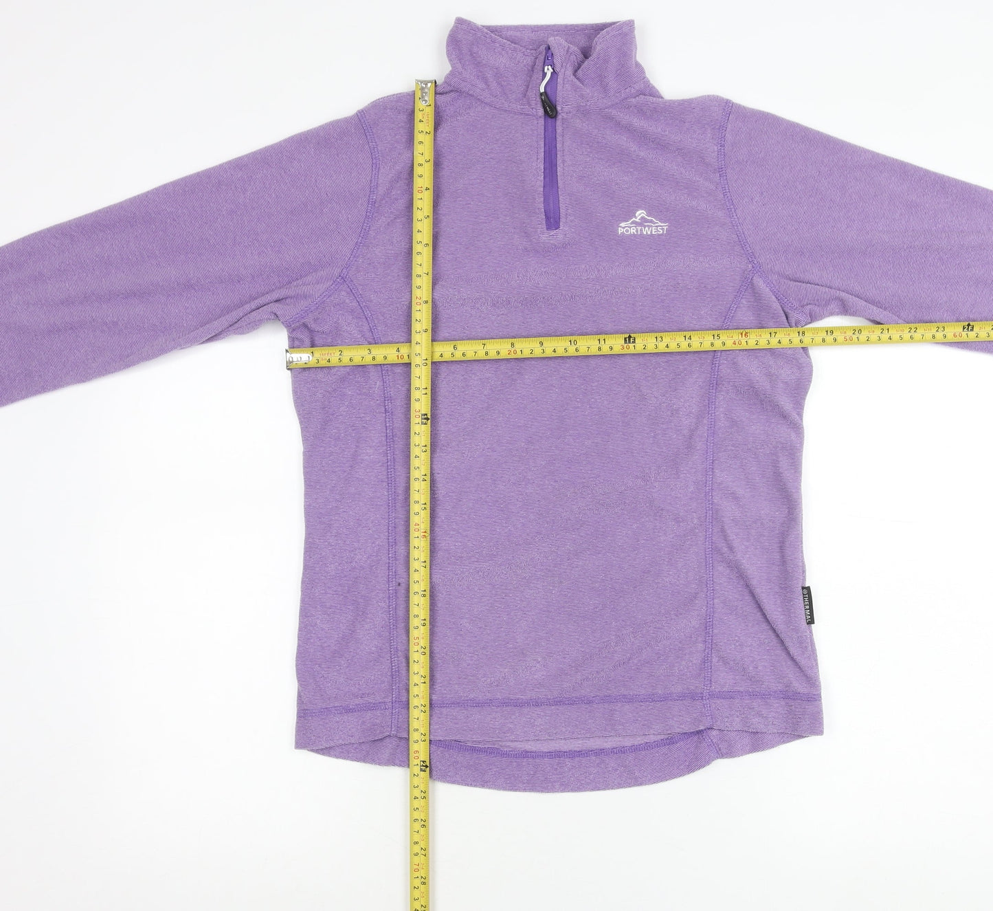 Portwest Women’s Purple Fleece Pullover 1/4 Zip Sweatshirt Size M
