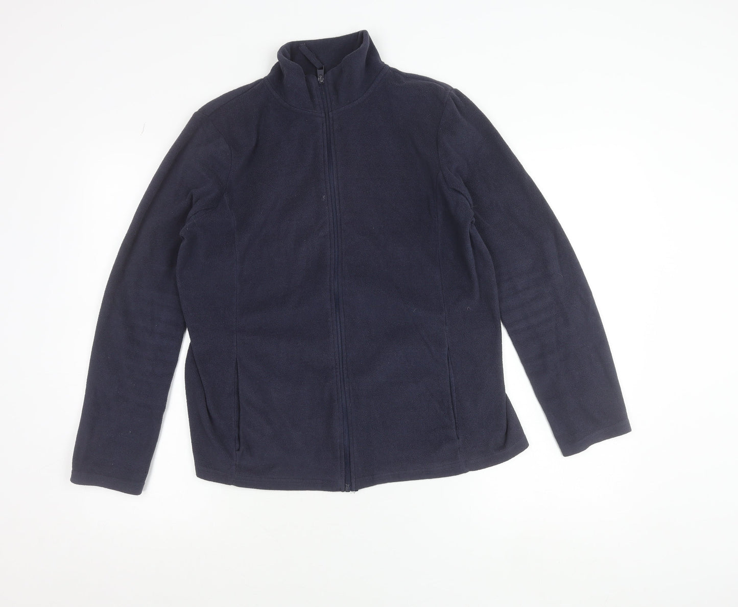 Dunnes Women's Blue Fleece Full Zip Jacket Size M