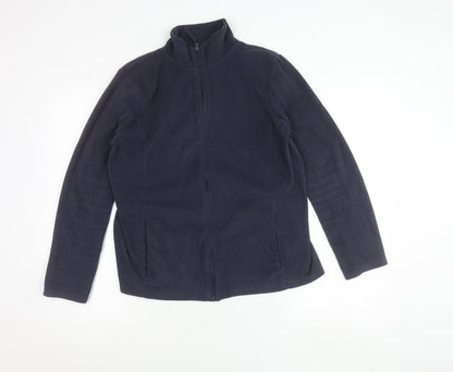 Dunnes Women's Blue Fleece Full Zip Jacket Size M