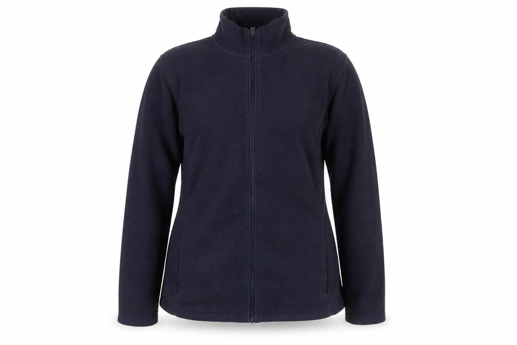 Front view of Dunnes Women's Blue Fleece Full Zip Jacket, size M