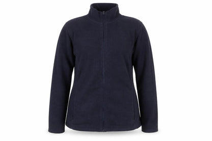 Front view of Dunnes Women's Blue Fleece Full Zip Jacket, size M