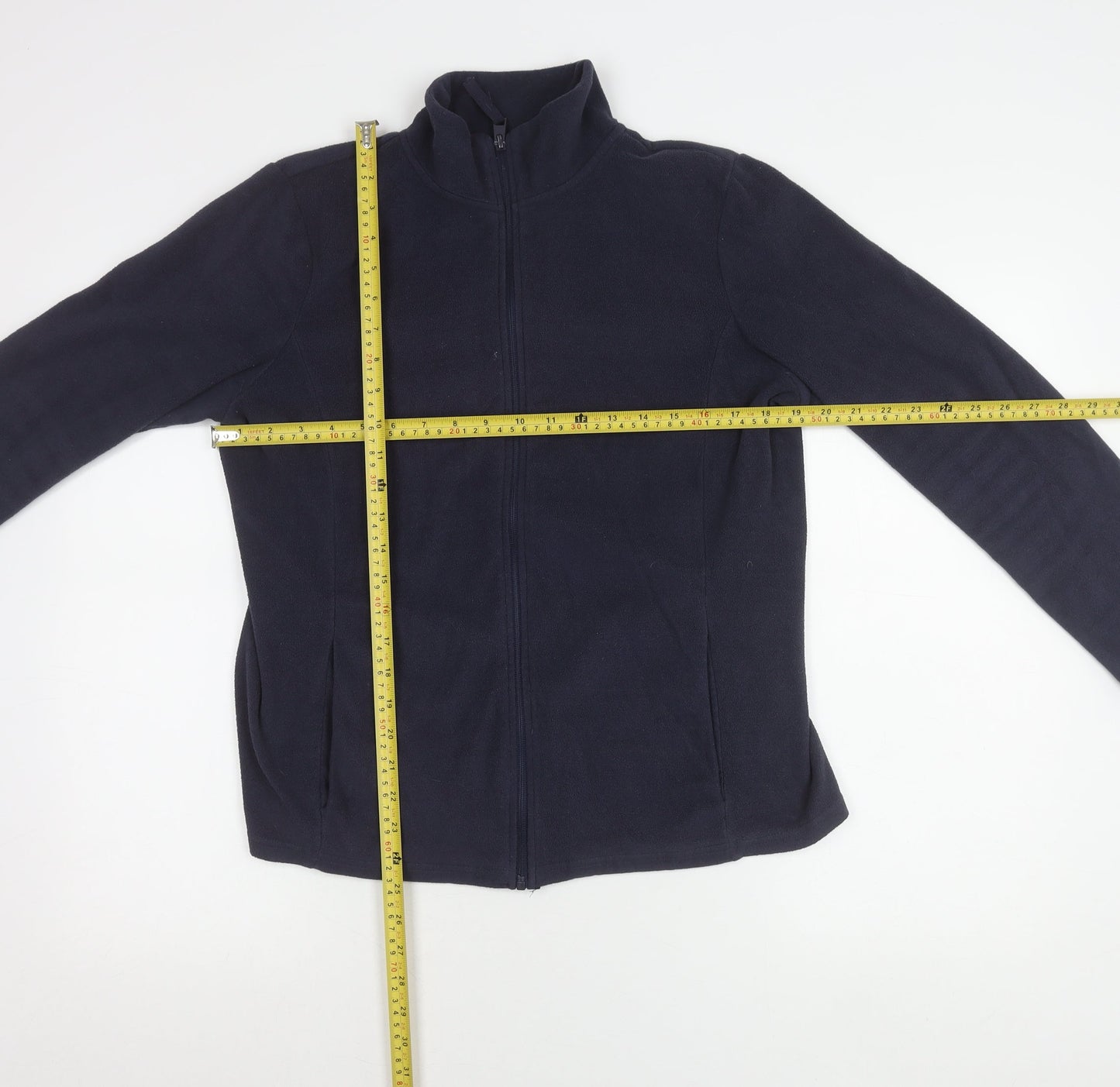Dunnes Women's Blue Fleece Full Zip Jacket Size M