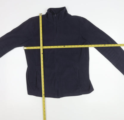 Dunnes Women's Blue Fleece Full Zip Jacket Size M