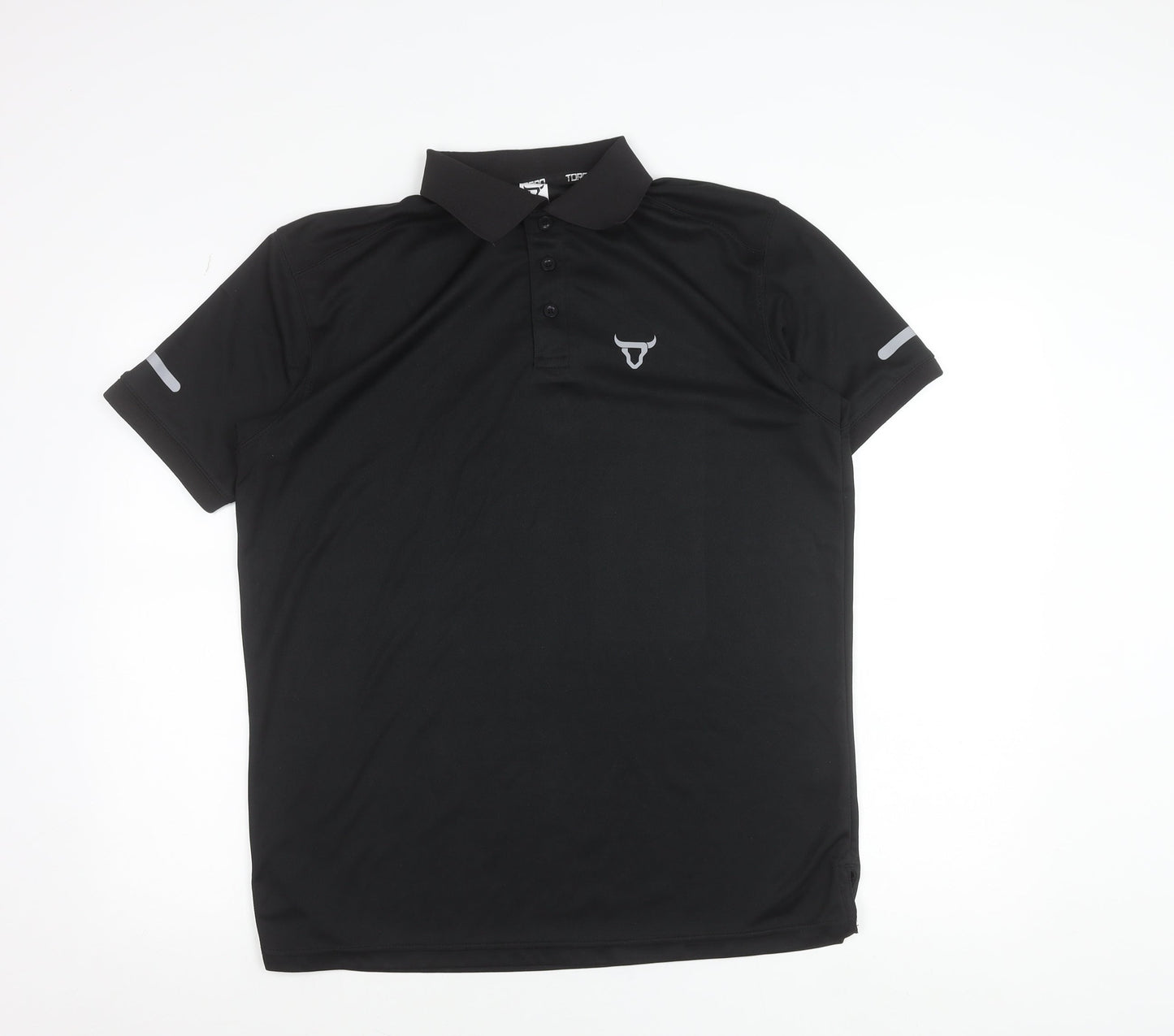 Toro Activa Men's Black Dri-Fit Polo Shirt Size L Sportswear