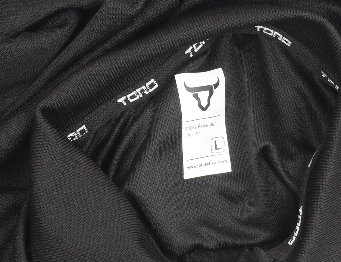 Toro Activa Men's Black Dri-Fit Polo Shirt Size L Sportswear