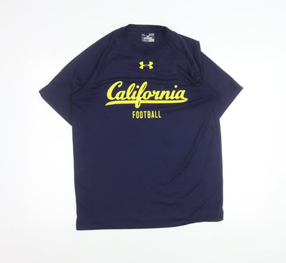 Under Armour Men’s Blue California Football HeatGear T-Shirt M