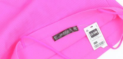 Dunnes Women’s Bright Pink XS-S Bandeau Bodycon Mini Dress