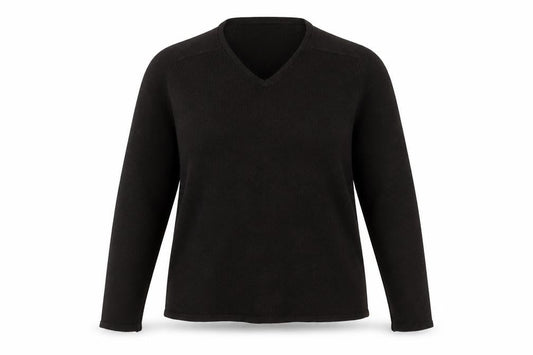 Next Womens Brown V-Neck Long Sleeve Knit Jumper Size 16
