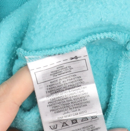 Adidas Men's Blue Pullover Hoodie Size S Regular Fit