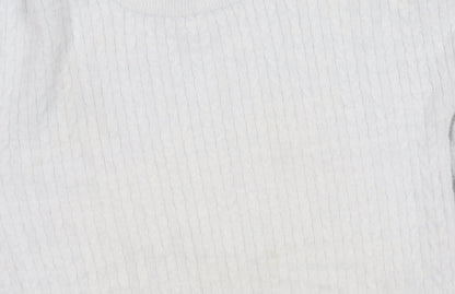 Gallery Women’s Light Blue Cable Knit Pullover Jumper Size S