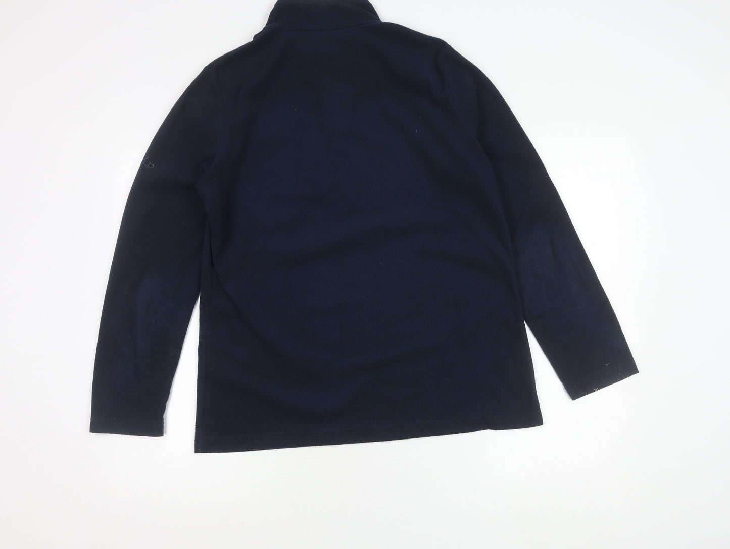 Regatta Women’s Navy 1/4 Zip Fleece Pullover Sweatshirt UK 14 Outdoor Warm