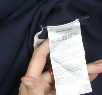 Regatta Women’s Navy 1/4 Zip Fleece Pullover Sweatshirt UK 14 Outdoor Warm