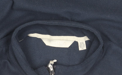 Regatta Women’s Navy 1/4 Zip Fleece Pullover Sweatshirt UK 14 Outdoor Warm