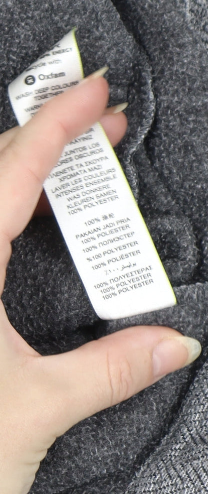 Marks and Spencer Men's Grey Herringbone Full Zip Jacket Size S