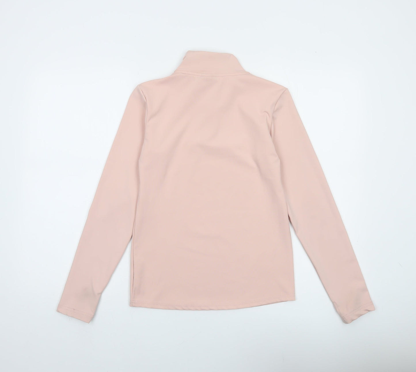 Nike Women's Pink Dri-FIT Long Sleeve 1/4 Zip Training Top Size M