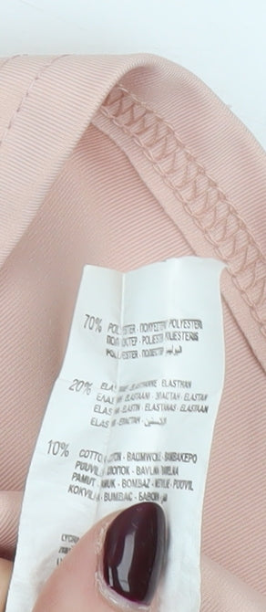 Nike Women's Pink Dri-FIT Long Sleeve 1/4 Zip Training Top Size M