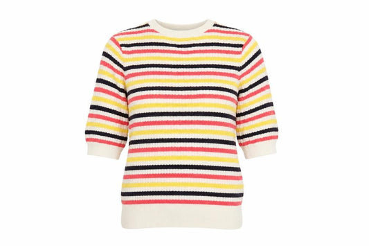Savida Women’s Multicoloured Striped Knit Pullover Jumper XS