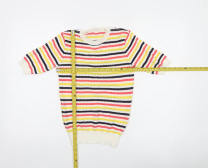 Savida Women’s Multicoloured Striped Knit Pullover Jumper XS