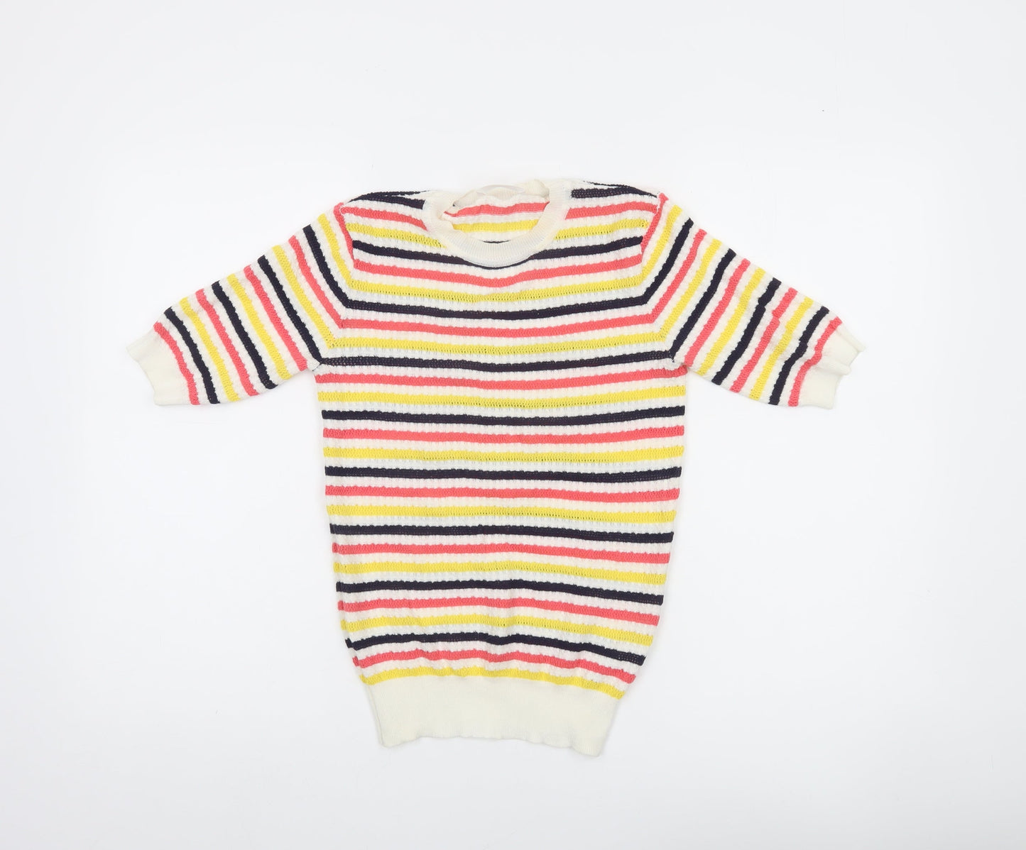 Savida Women’s Multicoloured Striped Knit Pullover Jumper XS