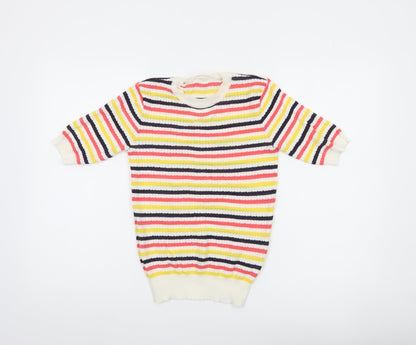 Savida Women’s Multicoloured Striped Knit Pullover Jumper XS