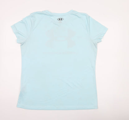 Under Armour Women Blue XL Loose Fit Short Sleeve Active T-Shirt