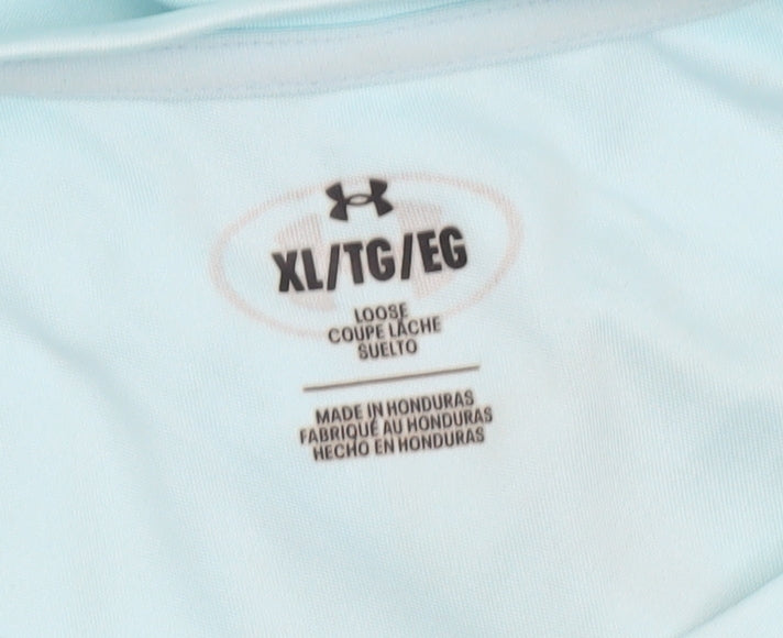 Under Armour Women Blue XL Loose Fit Short Sleeve Active T-Shirt