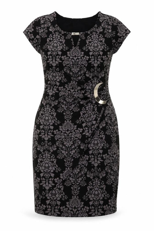 Wallis Petite Black Bodycon Knee Length Dress Size 8