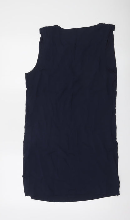 Vila Women’s Blue Sleeveless Shift Dress Size S