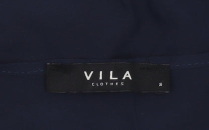 Vila Women’s Blue Sleeveless Shift Dress Size S