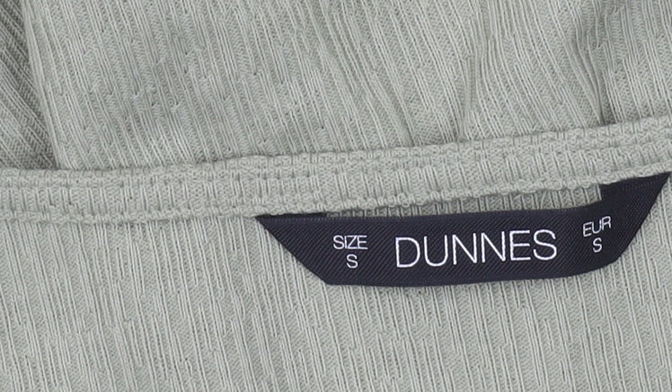 Dunnes Women’s Green V-Neck Cropped Drawstring Top Size S