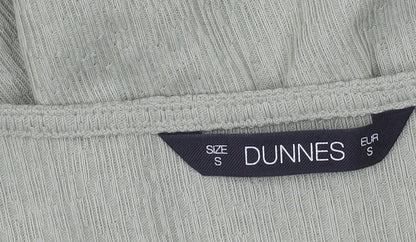 Dunnes Women’s Green V-Neck Cropped Drawstring Top Size S