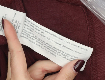 Abercrombie & Fitch Men's Maroon Short Sleeve Polo Shirt Size M