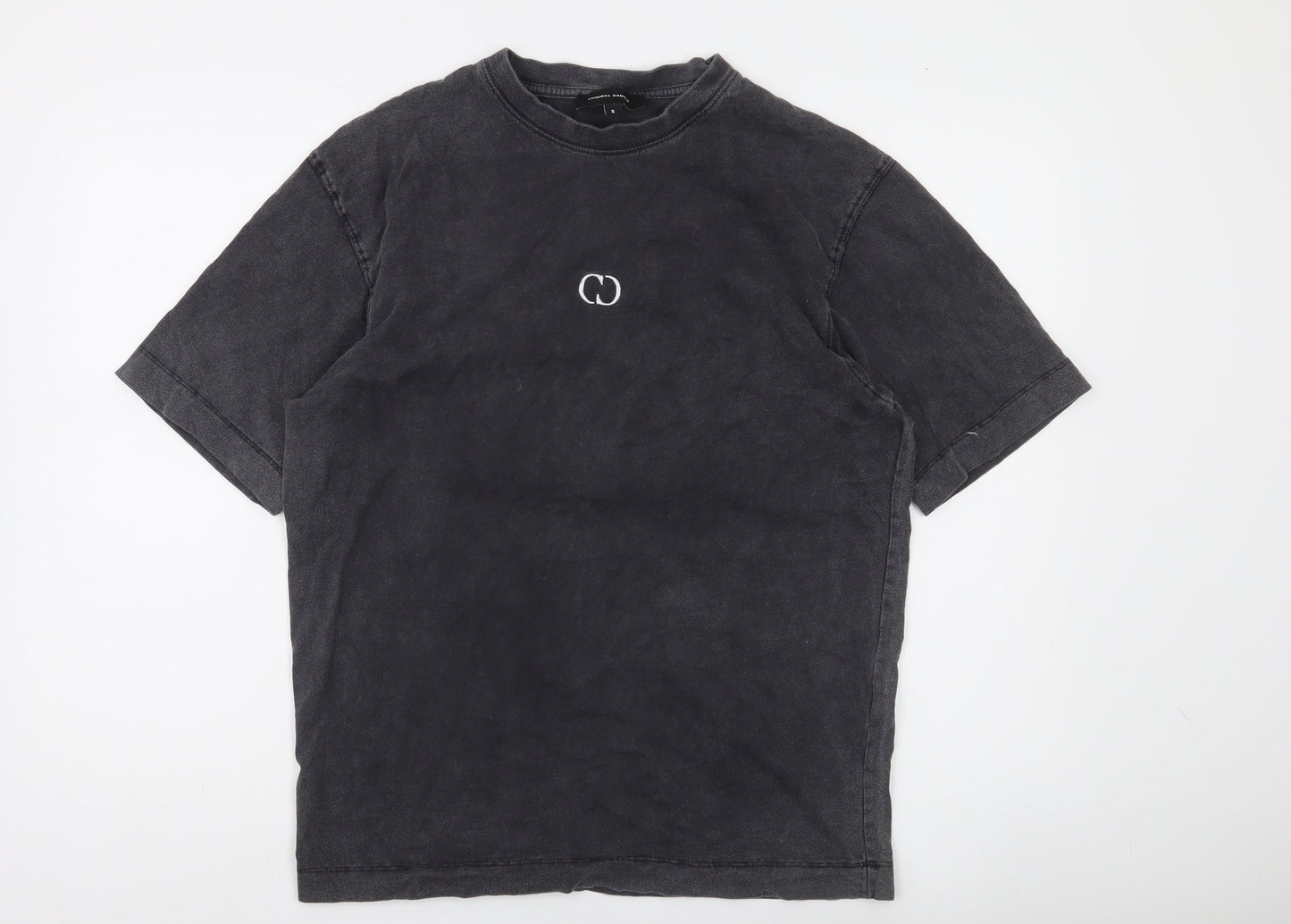 Criminal Damage Men's Black Cotton Crew Neck T-Shirt Size S