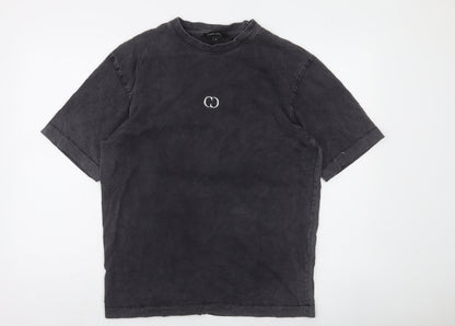 Criminal Damage Men's Black Cotton Crew Neck T-Shirt Size S