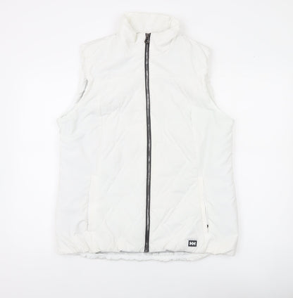 Helly Hansen Womens White XL Puffer Waistcoat Gilet Outdoor Sleeveless