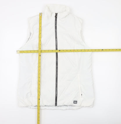 Helly Hansen Womens White XL Puffer Waistcoat Gilet Outdoor Sleeveless
