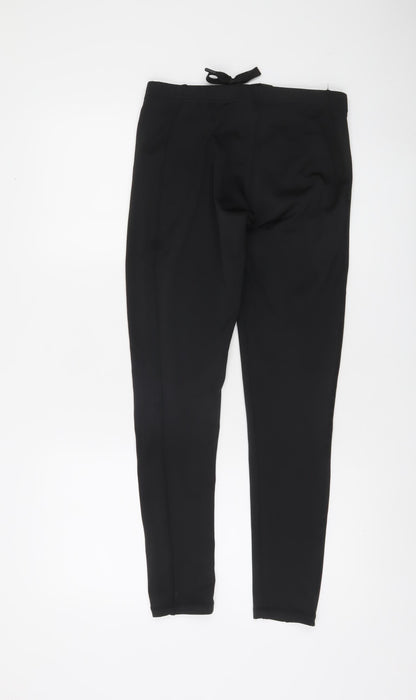 Skechers Sport Womens Black Leggings Size S Drawstring Waist