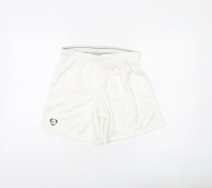 Nike Boys White L (12-13 Years) Athletic Activewear Shorts Lightweight