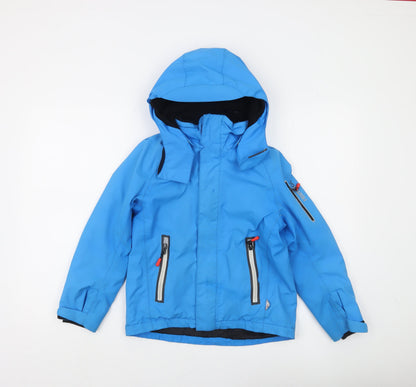 Reima Boys Blue Waterproof Ski Jacket 8 Years Hooded Winter Coat