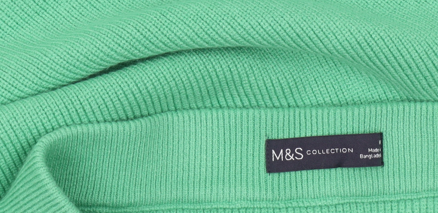 Marks and Spencer Women’s Green Rib Knit Midi Pencil Skirt Size M