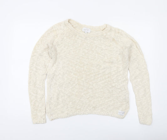 Womens UK Size S Superdry Ivory Pullover Jumper