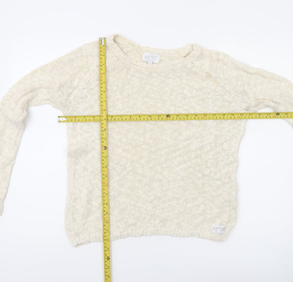 Womens UK Size S Superdry Ivory Pullover Jumper