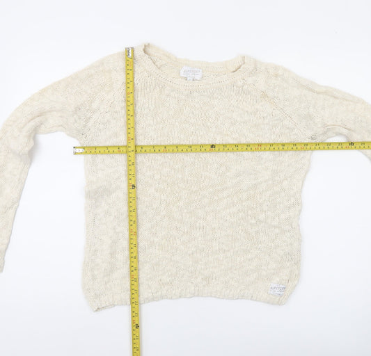 Womens UK Size S Superdry Ivory Pullover Jumper