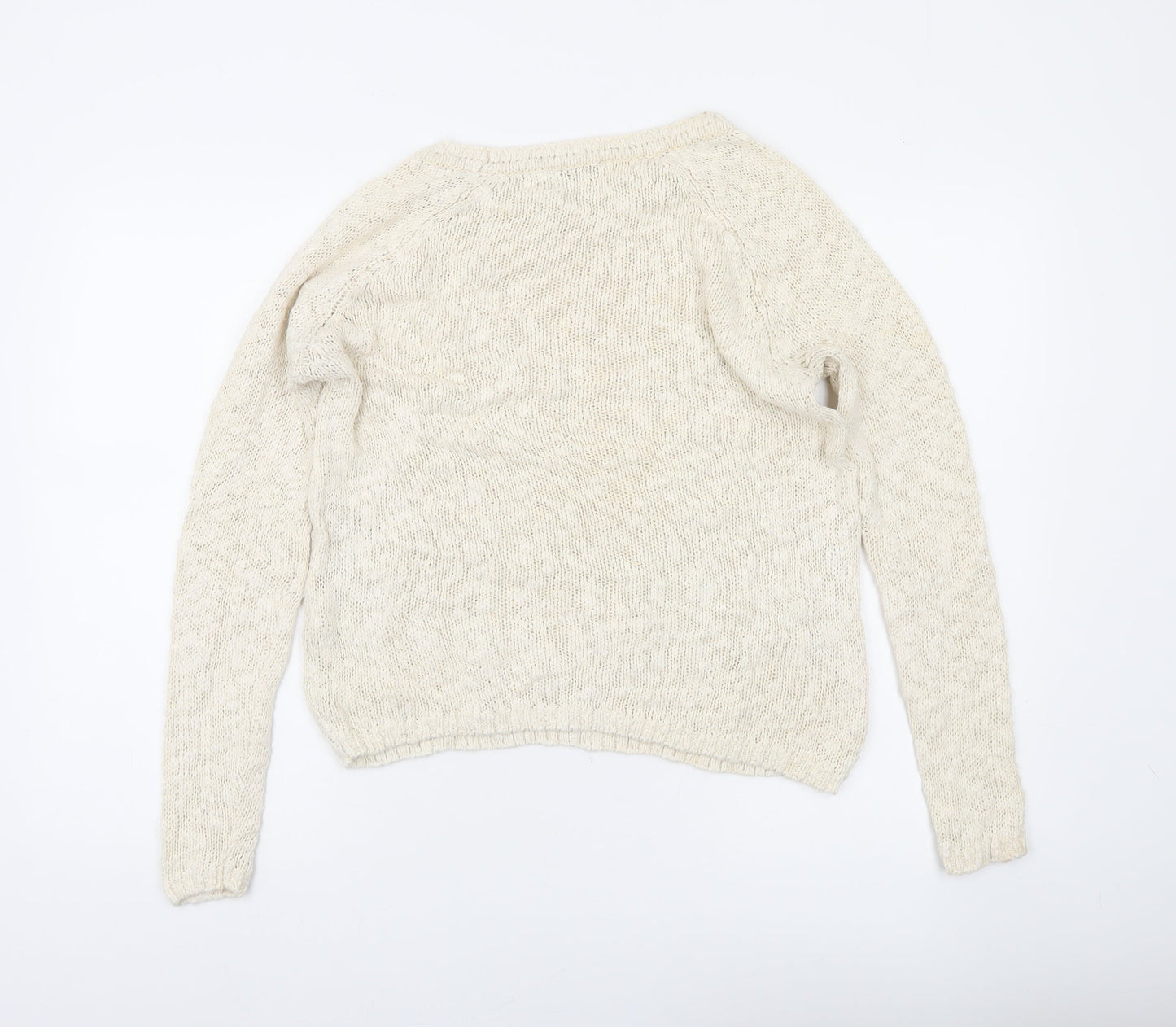 Womens UK Size S Superdry Ivory Pullover Jumper